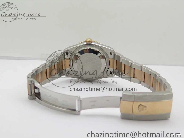 126281 Bracelet BP Gray DateJust Oyster 1:1 Best on Edition Maker RG SS 36 Roman Dial 0417